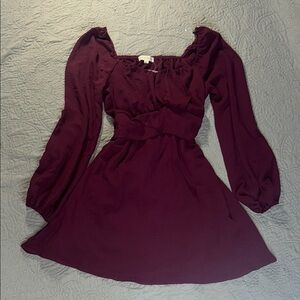 Elegant Purple Women's Dress